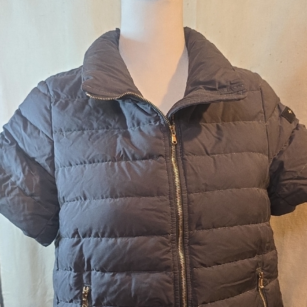 Tatras Genuine Goose Women's Short Sleeve Puffer Vest Black - Picture 5 of 11